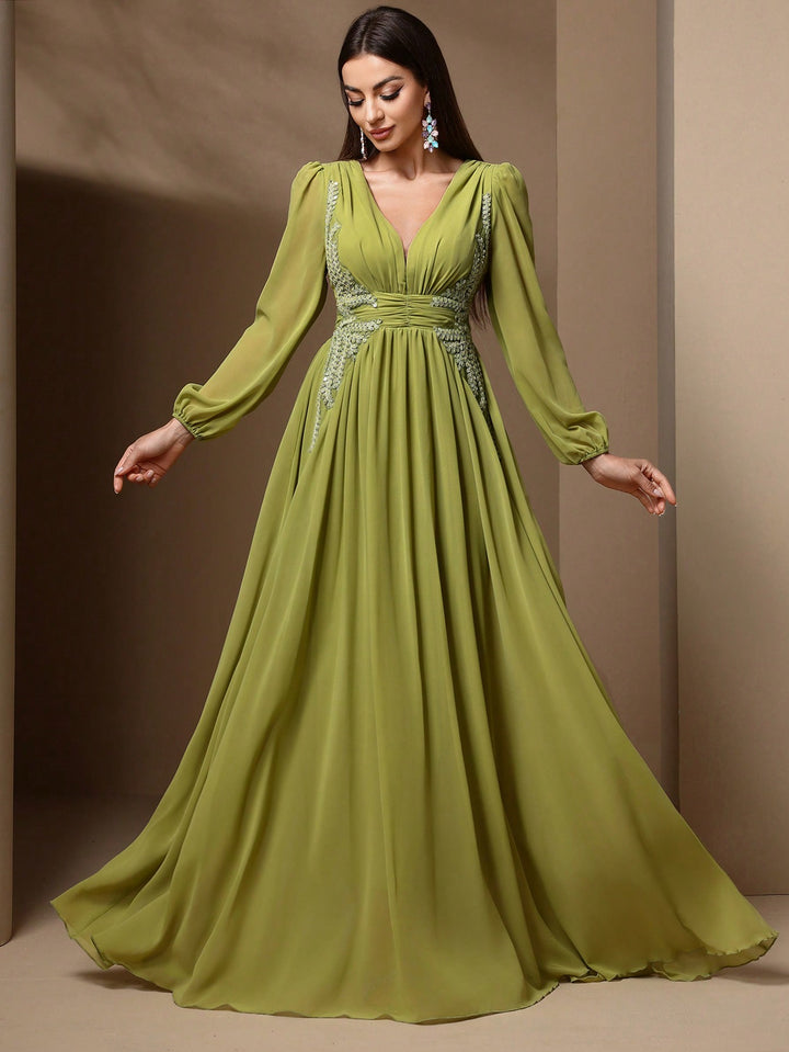 Rochie maxi SHEIN, verde