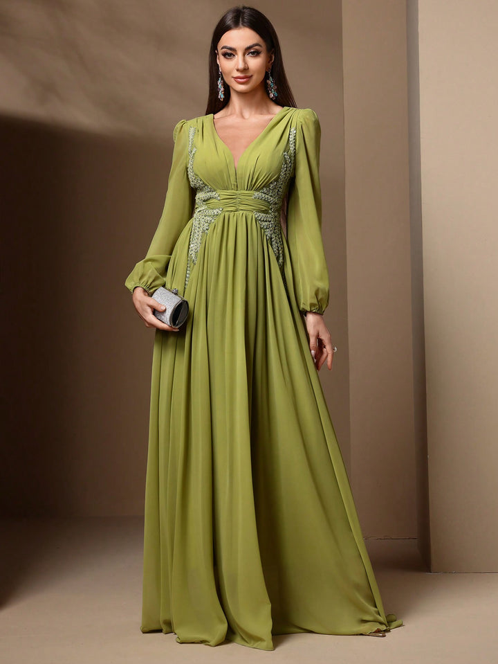 Rochie maxi SHEIN, verde