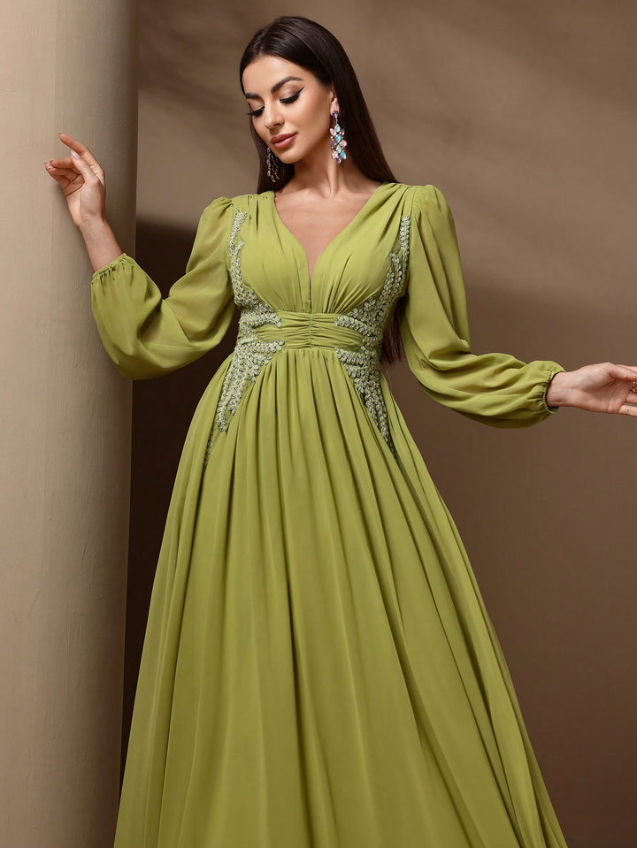 Rochie maxi SHEIN, verde