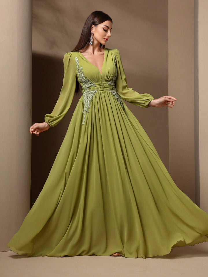Rochie maxi SHEIN, verde
