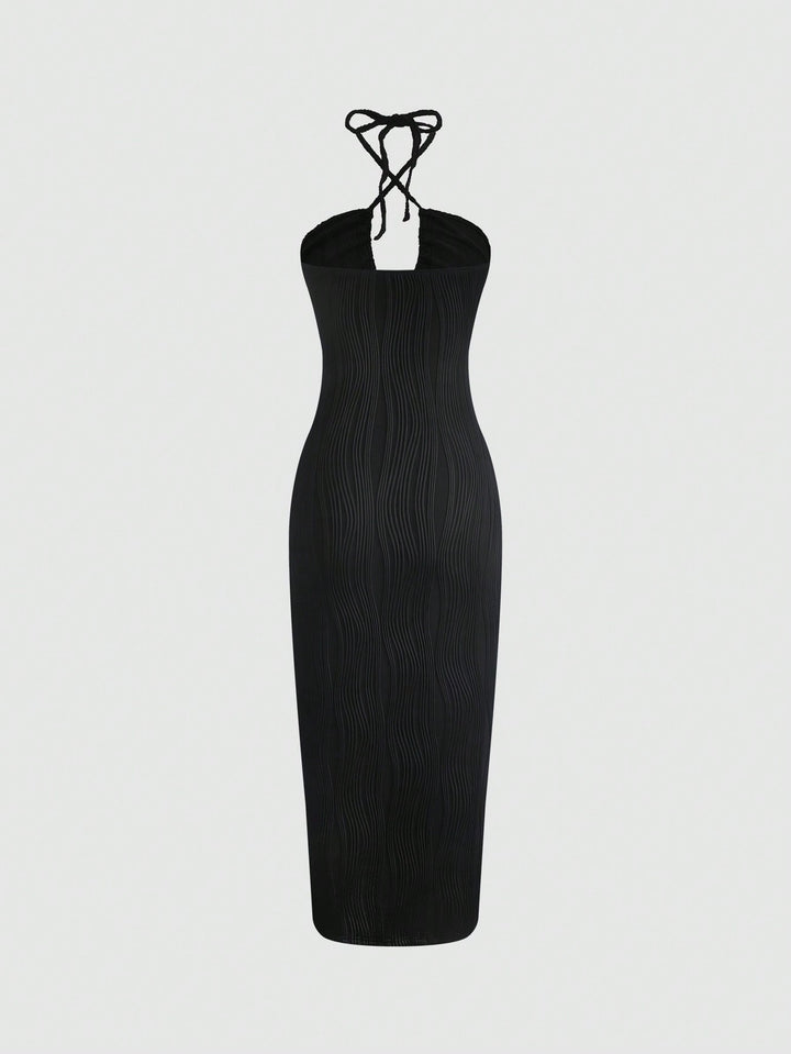 SHEIN maxi ruha, fekete