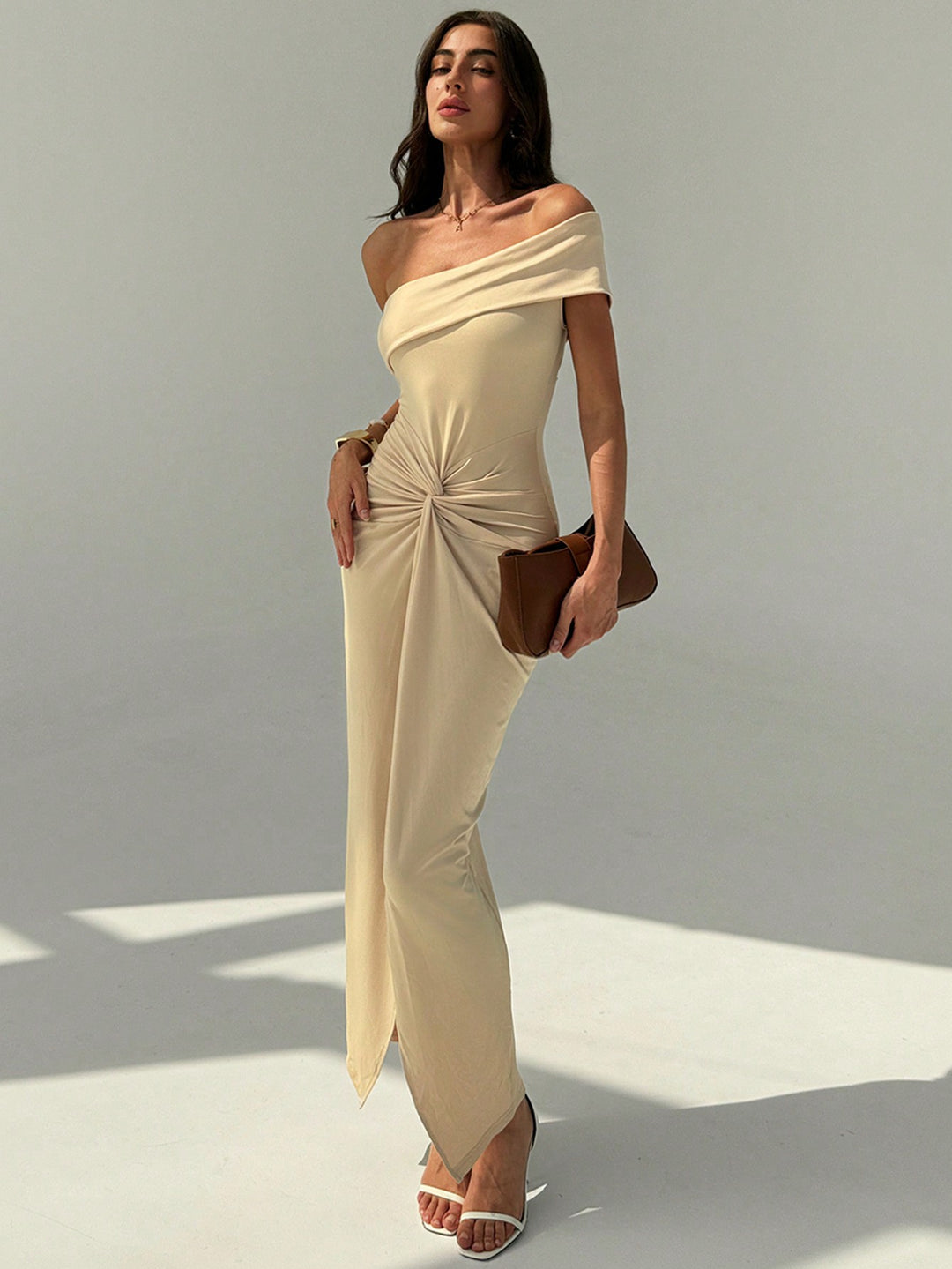 Rochie maxi SHEIN, portocaliu