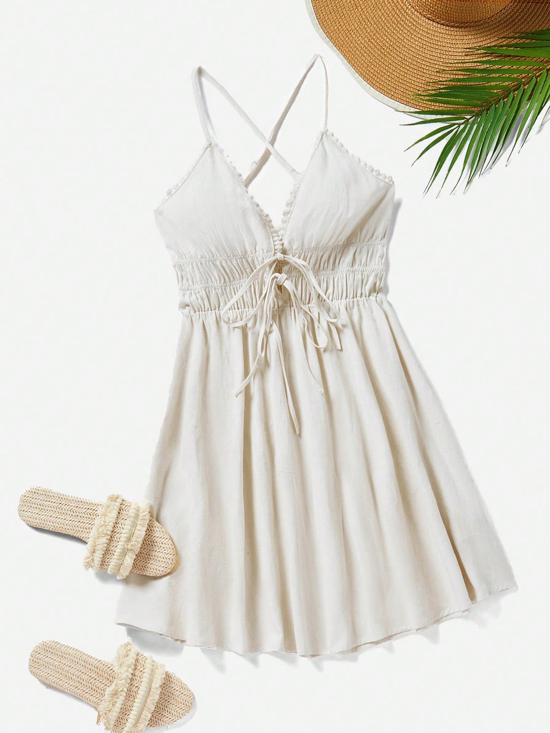 Rochie scurtă SHEIN, bej