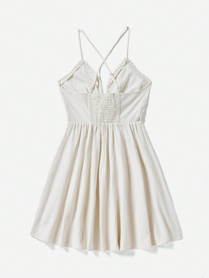 Rochie scurtă SHEIN, bej