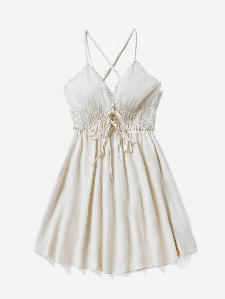Rochie scurtă SHEIN, bej