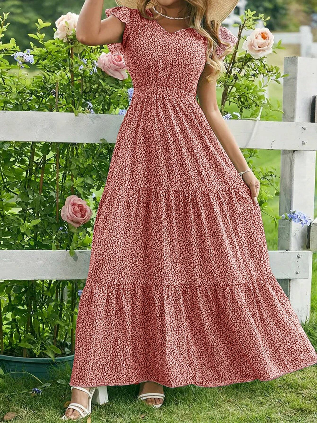 Rochie maxi SHEIN, mix culori