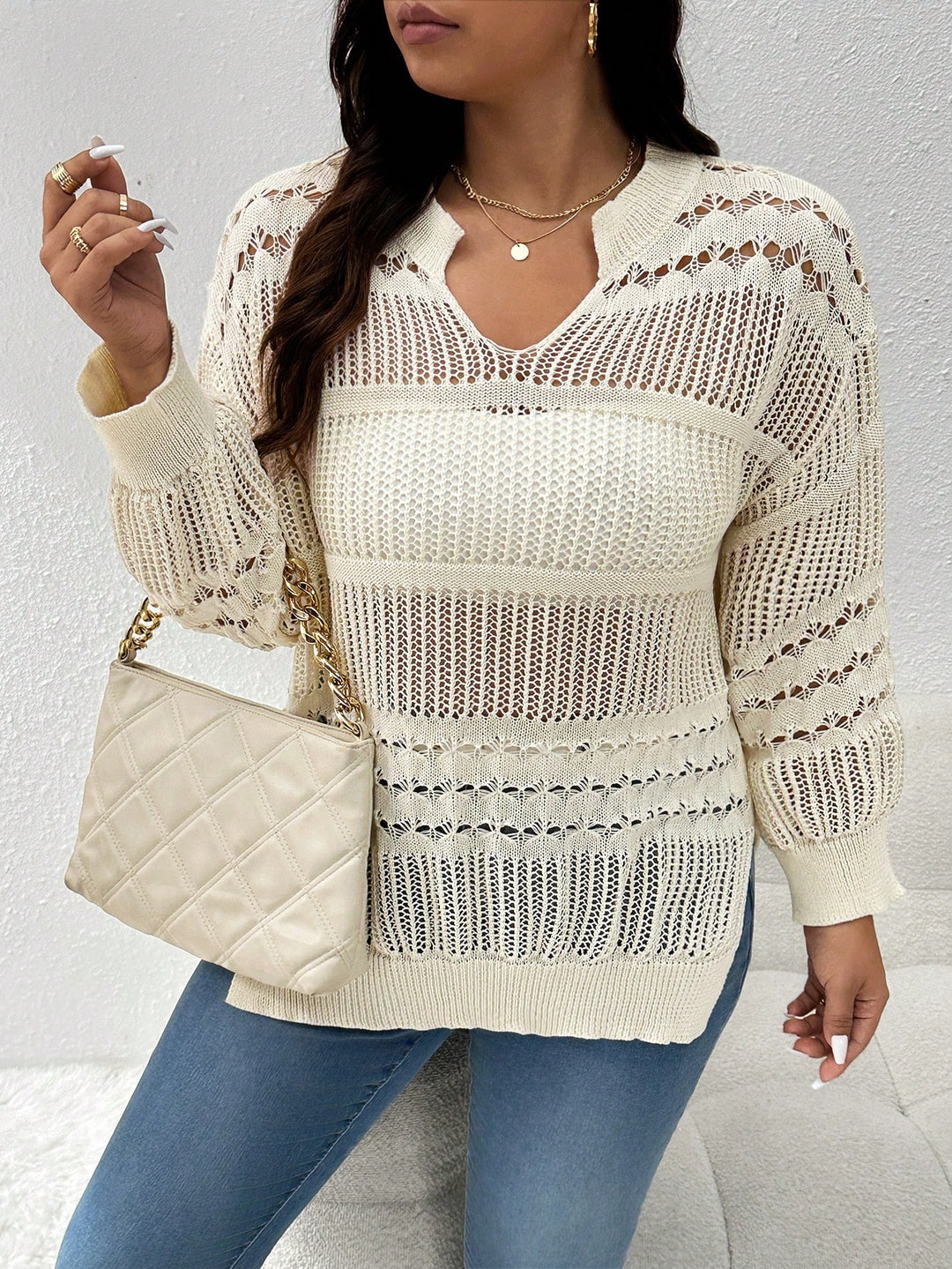 Pulover SHEIN, bej