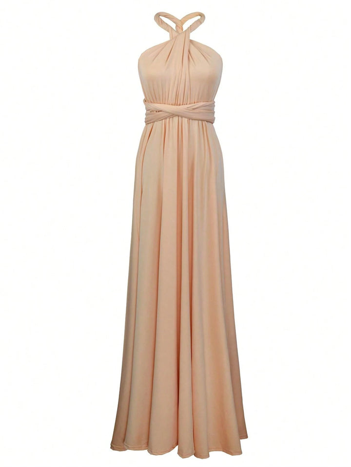 Rochie maxi SHEIN, bej