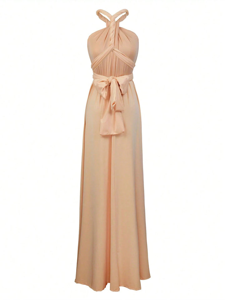 Rochie maxi SHEIN, bej