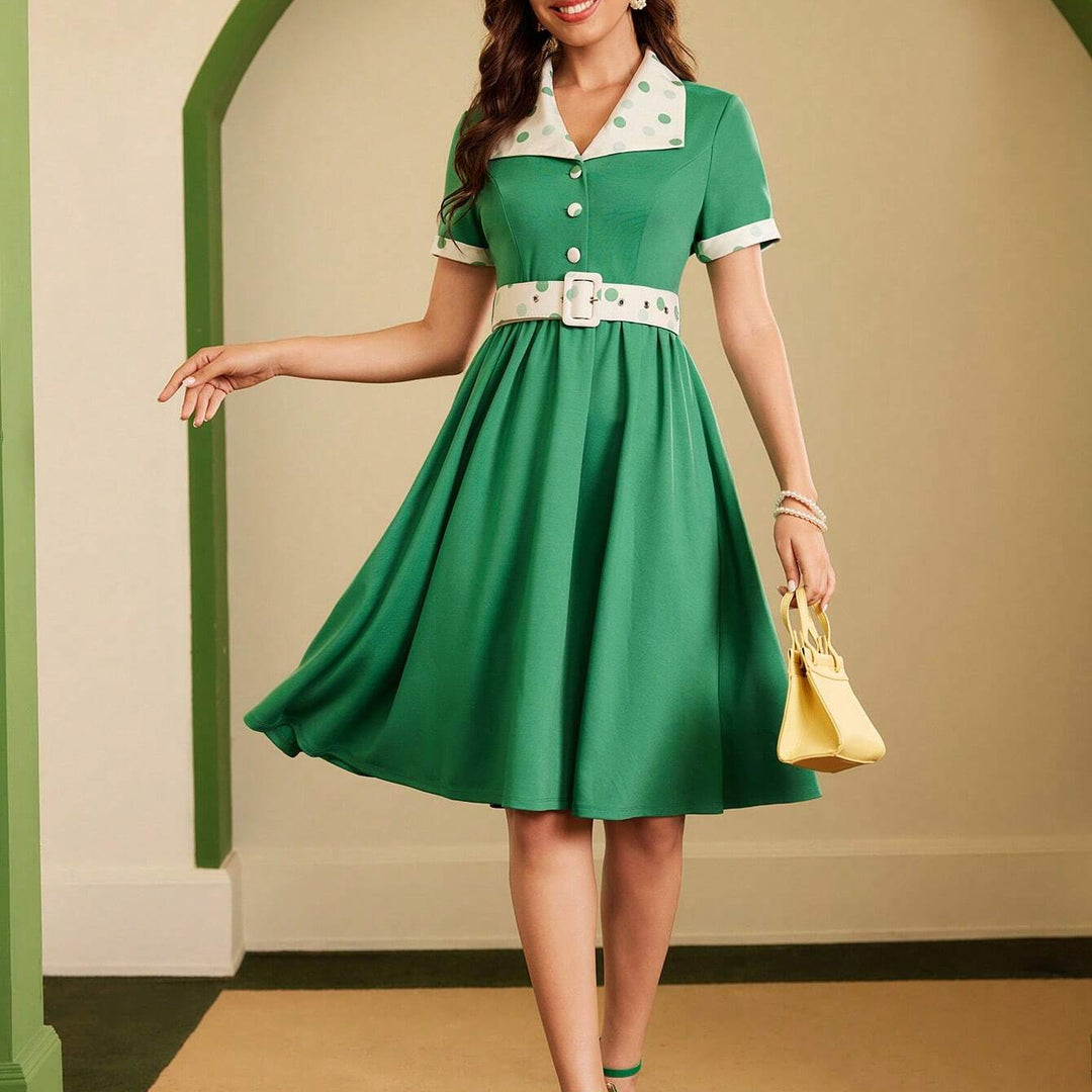 Rochie midi SHEIN, verde