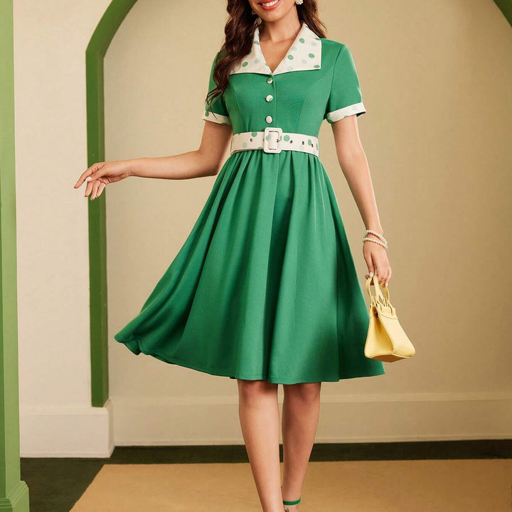 Rochie midi SHEIN, verde