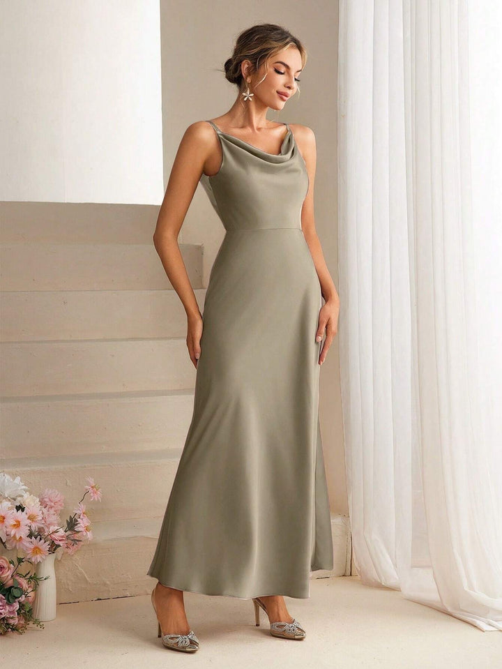Rochie maxi SHEIN, kaki