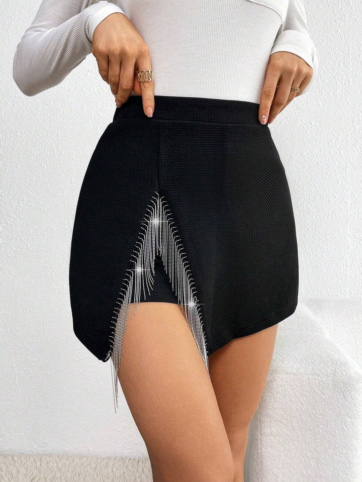 Fustă pantalon SHEIN, negru
