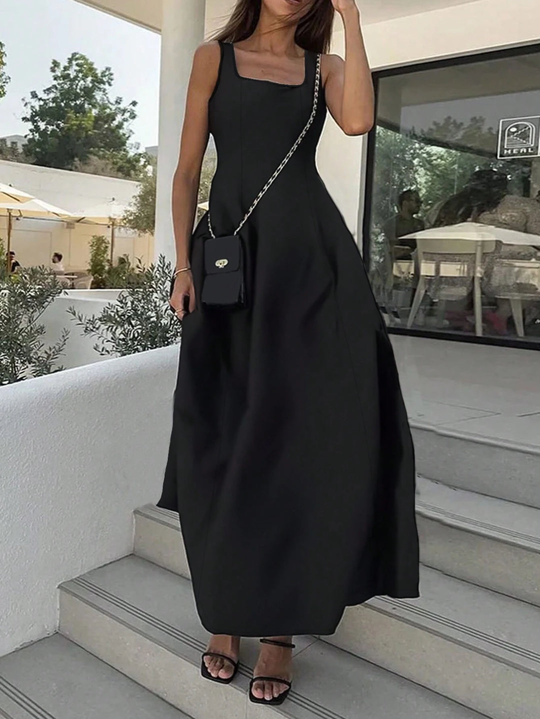 Rochie maxi SHEIN, negru