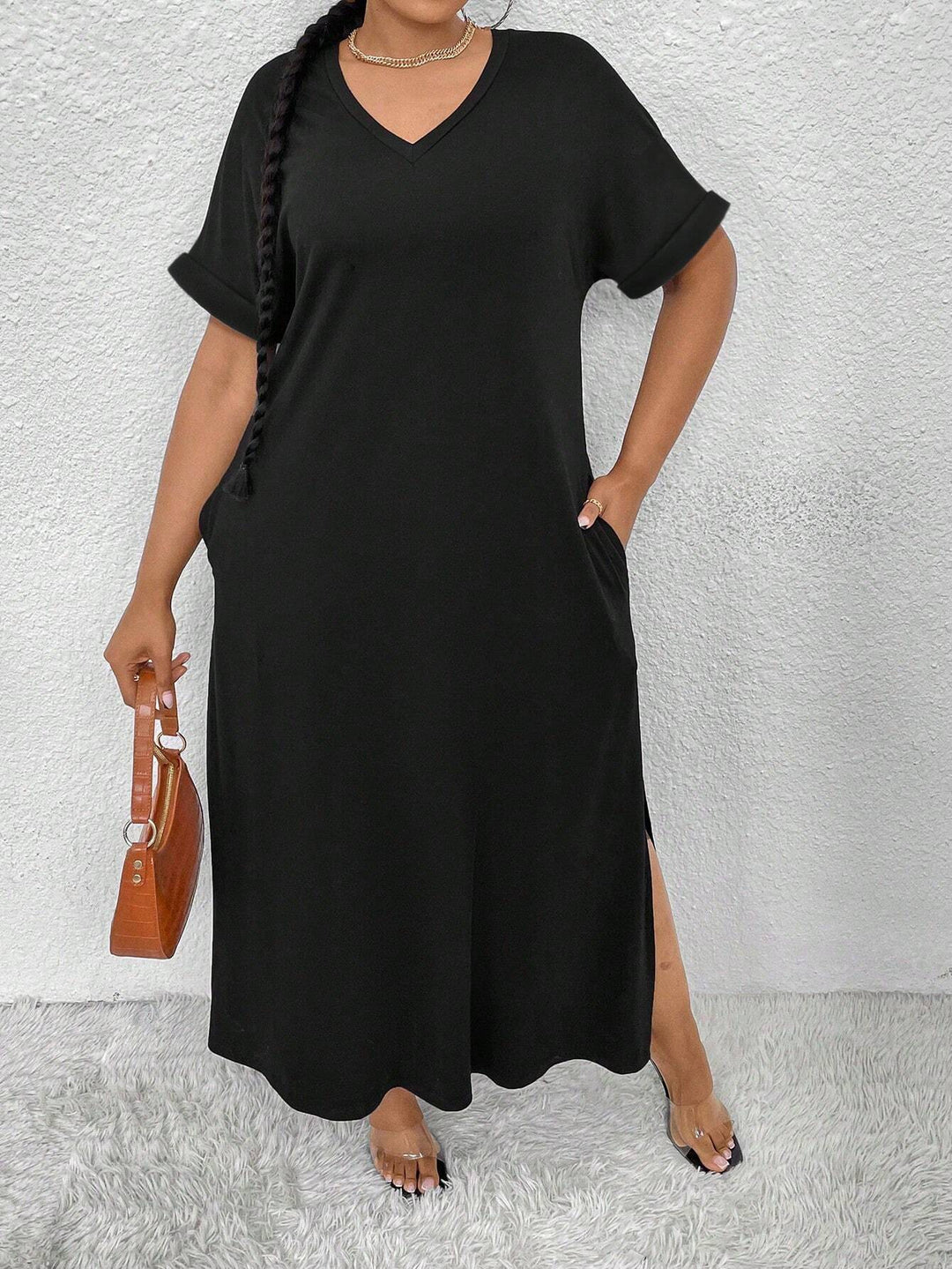 Rochie maxi SHEIN, negru