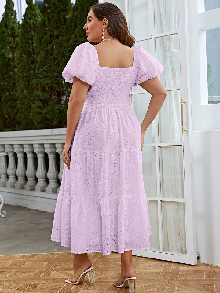 Rochie midi damă SHEIN, mov, mărimea XXXL