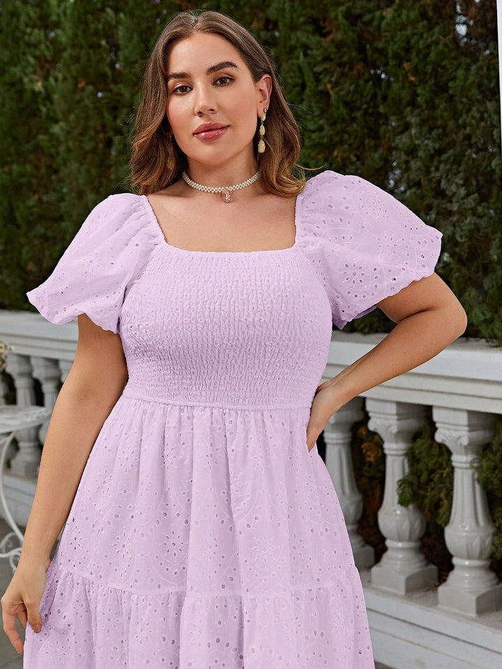 Rochie midi damă SHEIN, mov, mărimea XXXL