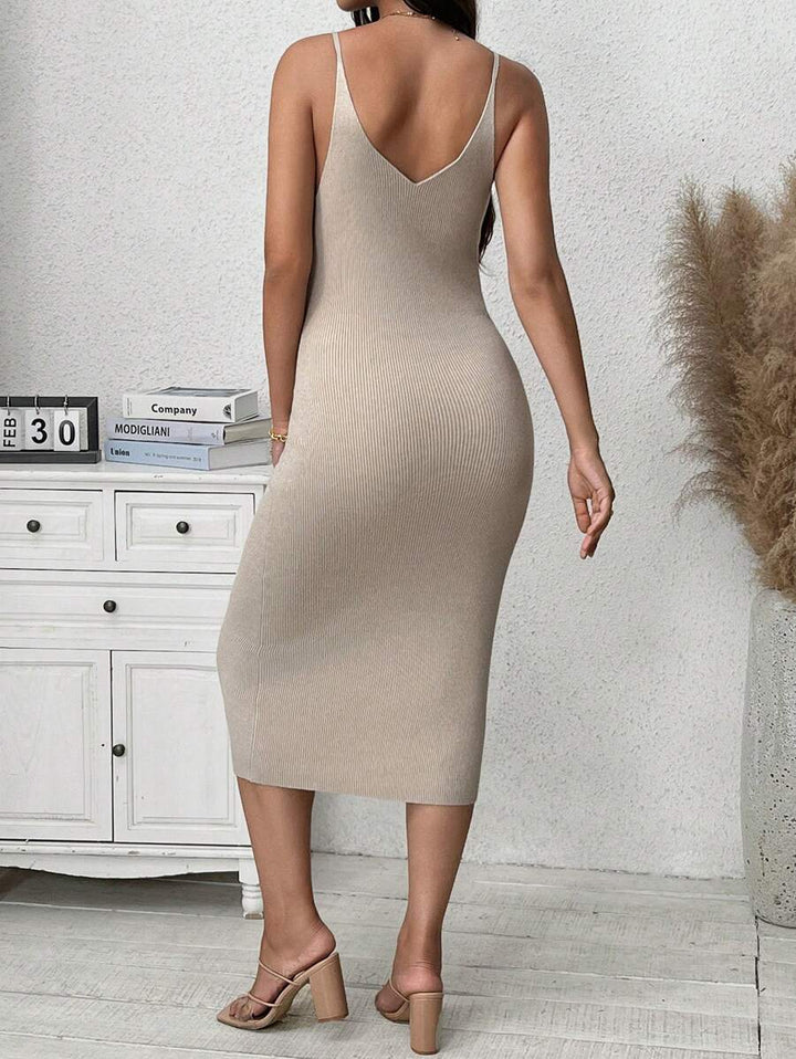 Rochie midi SHEIN, bej