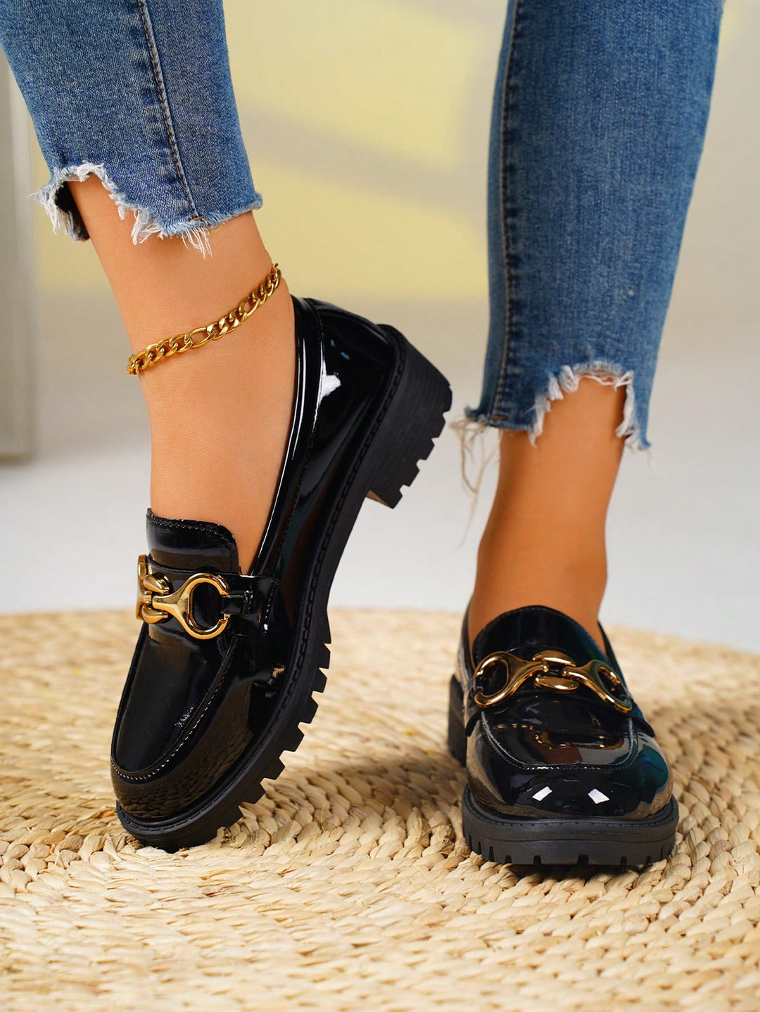 Pantofi cu toc SHEIN, negru