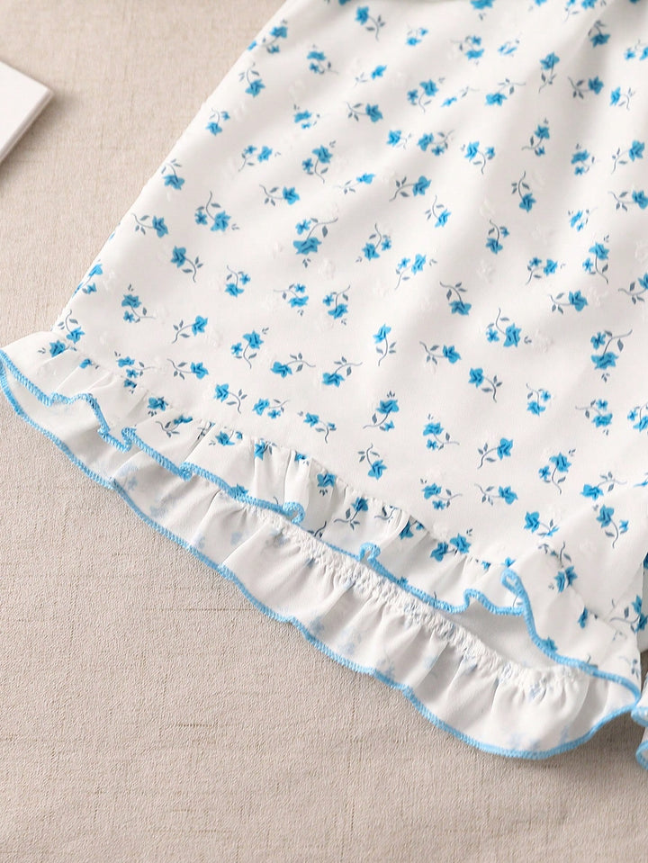Compleu pijamale SHEIN, alb