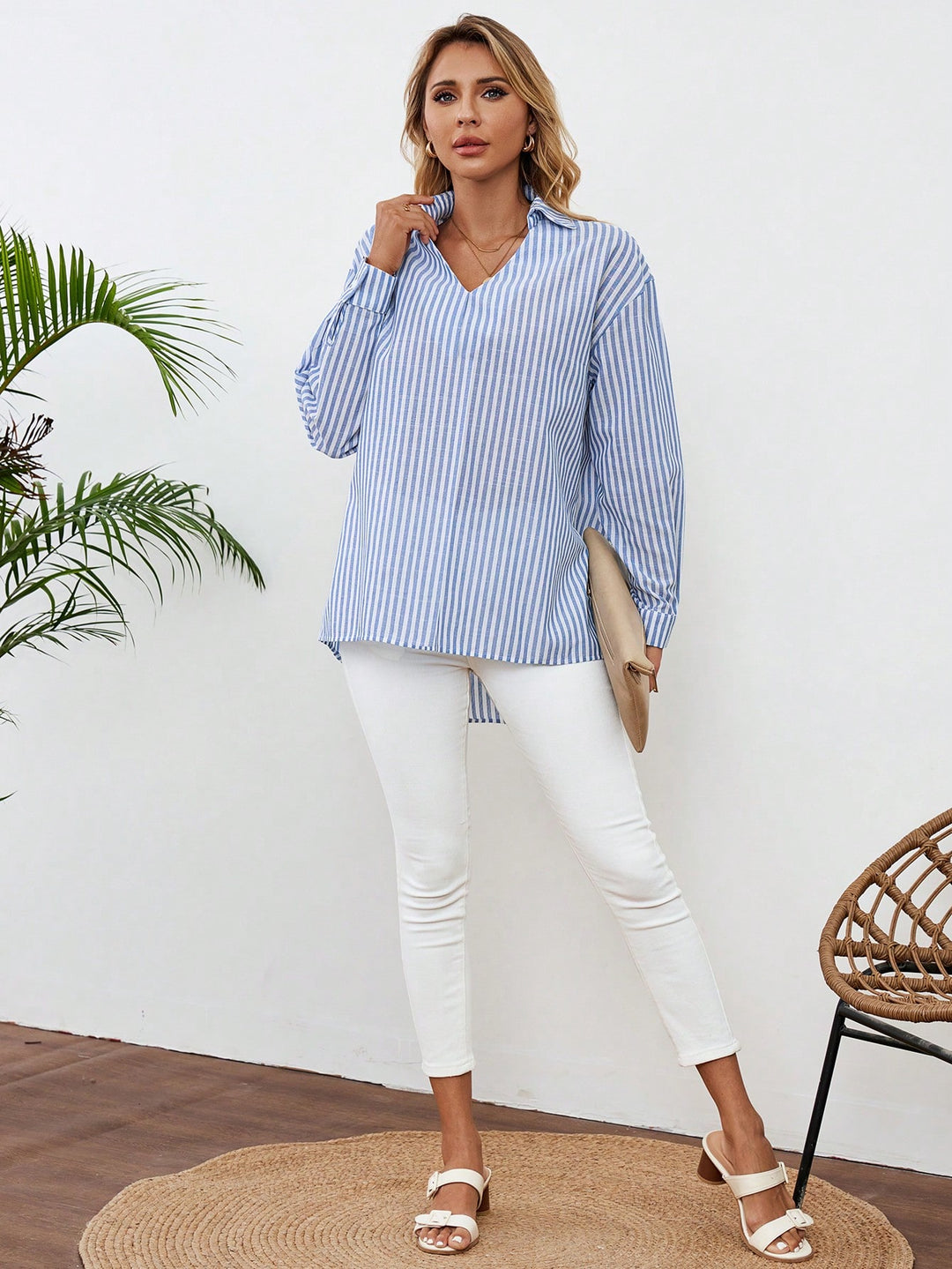 Bluza SHEIN, albastru