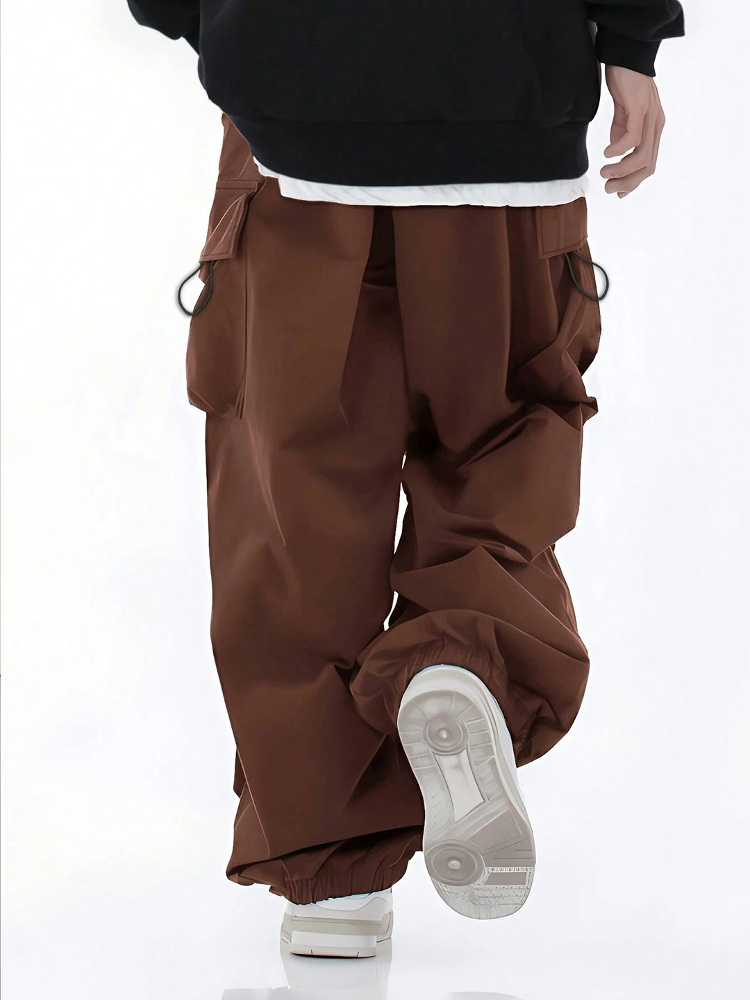 Pantaloni SHEIN, maro