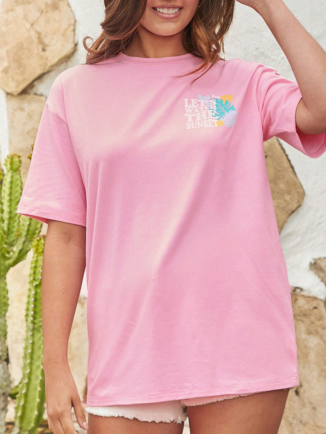 Tricou SHEIN, roz