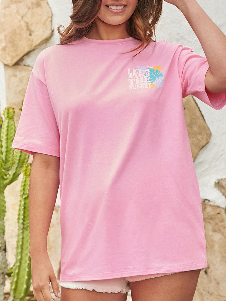 Tricou SHEIN, roz