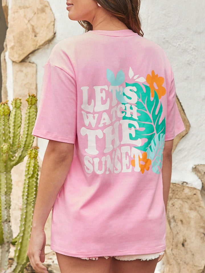 Tricou SHEIN, roz