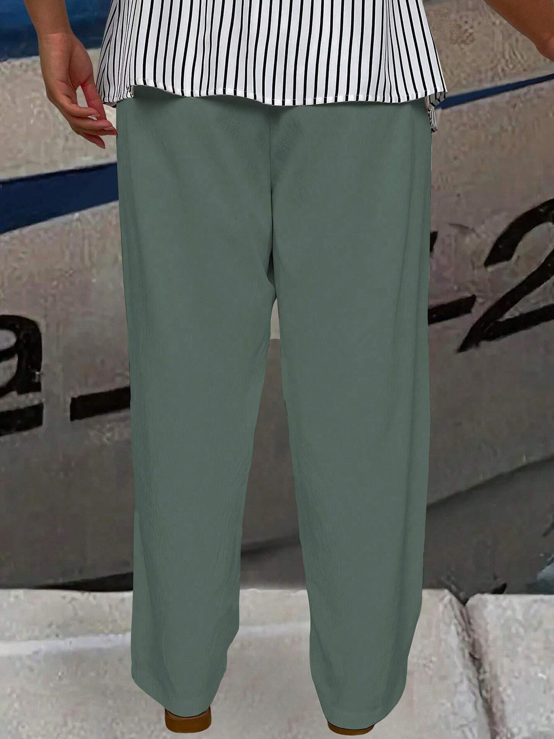 Pantaloni SHEIN, verde