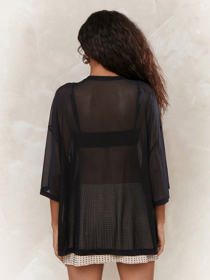 Top SHEIN, negru