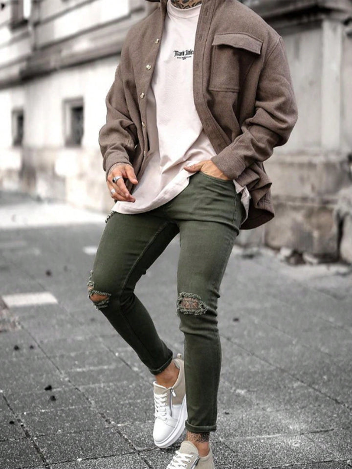 Jeans SHEIN, kaki