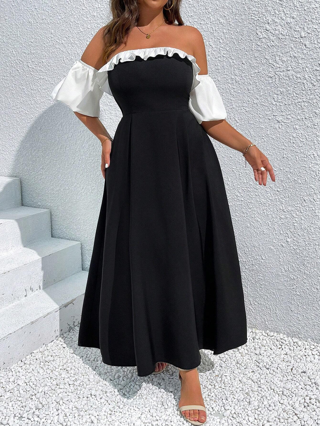 Rochie maxi SHEIN, negru