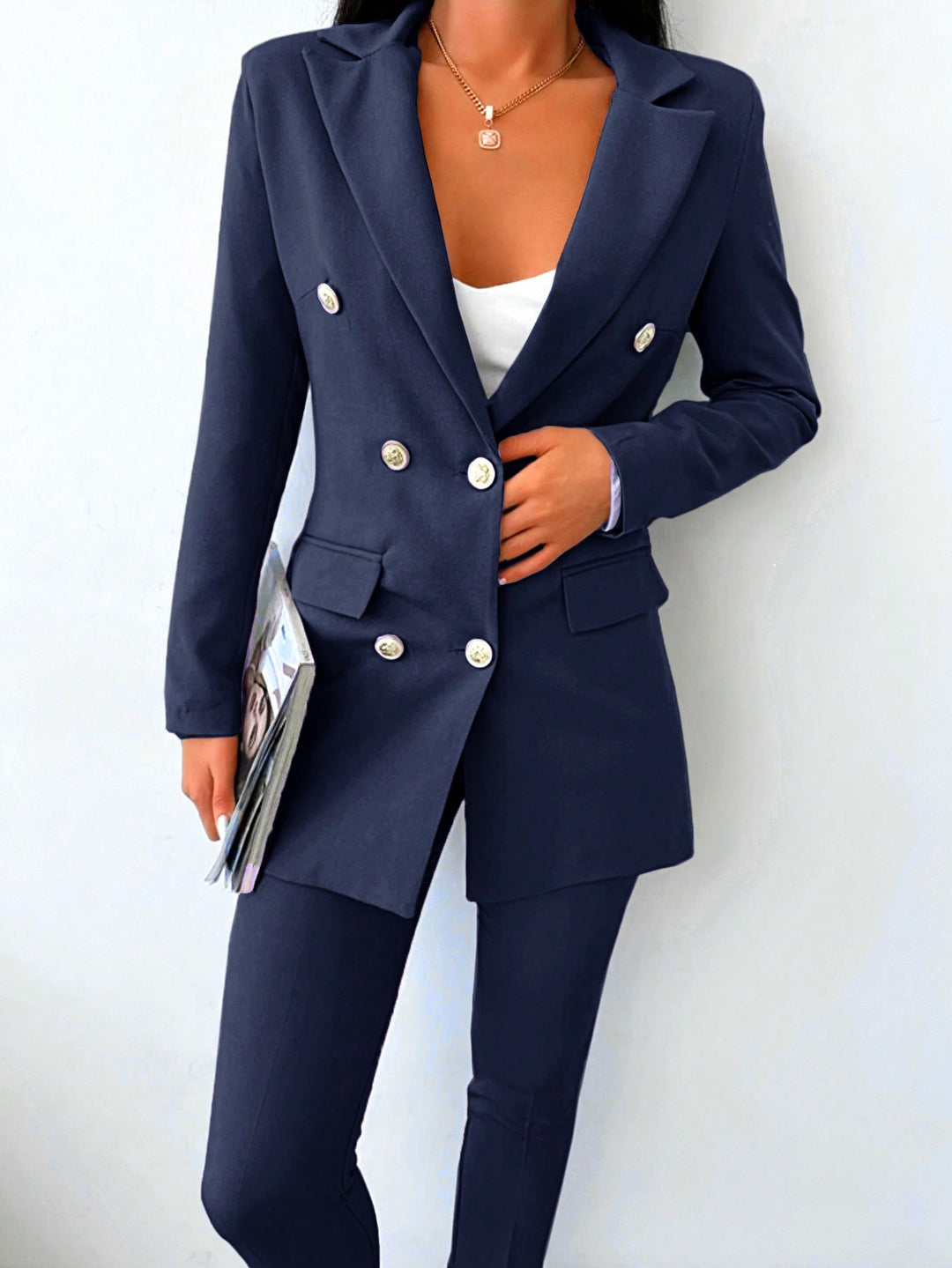 Costum SHEIN, albastru