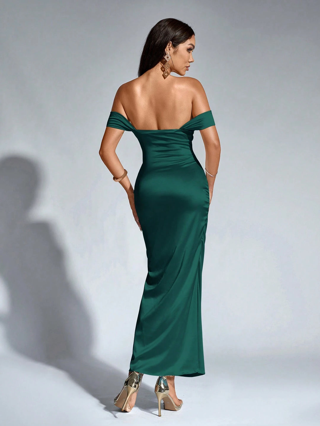 Rochie maxi SHEIN, verde