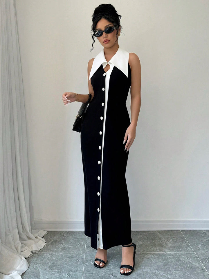 Rochie maxi SHEIN, negru