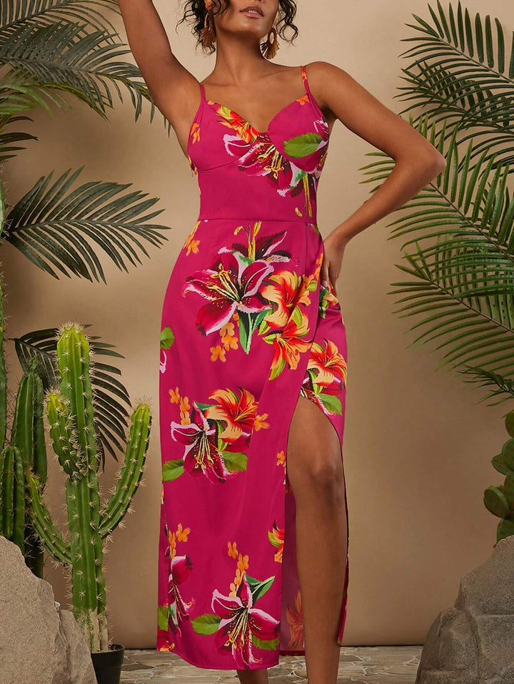 Rochie midi SHEIN, roz