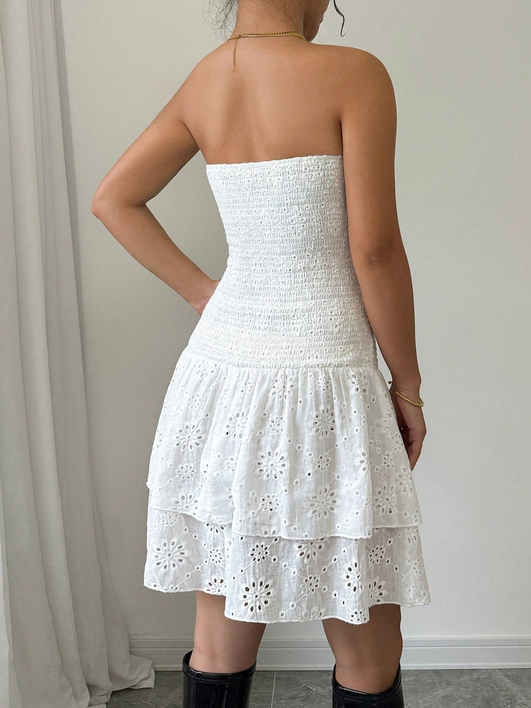Rochie mini SHEIN, alb