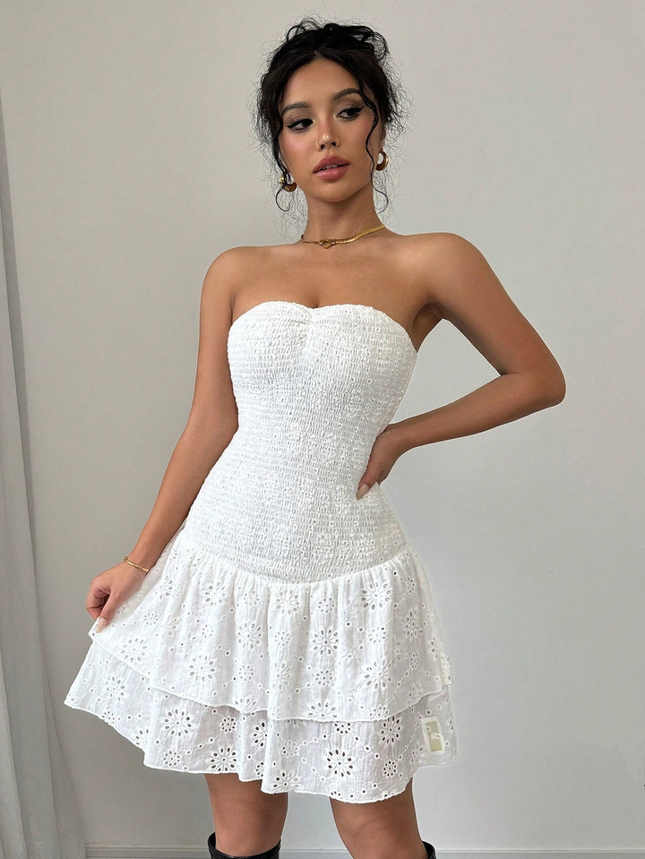 Rochie mini SHEIN, alb