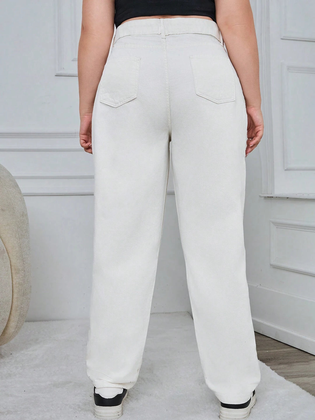 Jeans SHEIN, alb