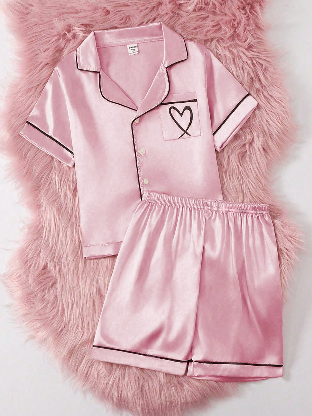 Compleu pijamale SHEIN, roz