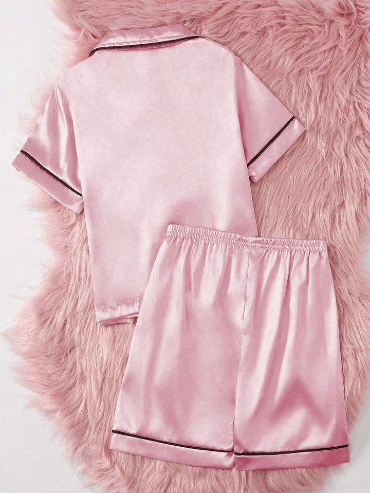 Compleu pijamale SHEIN, roz