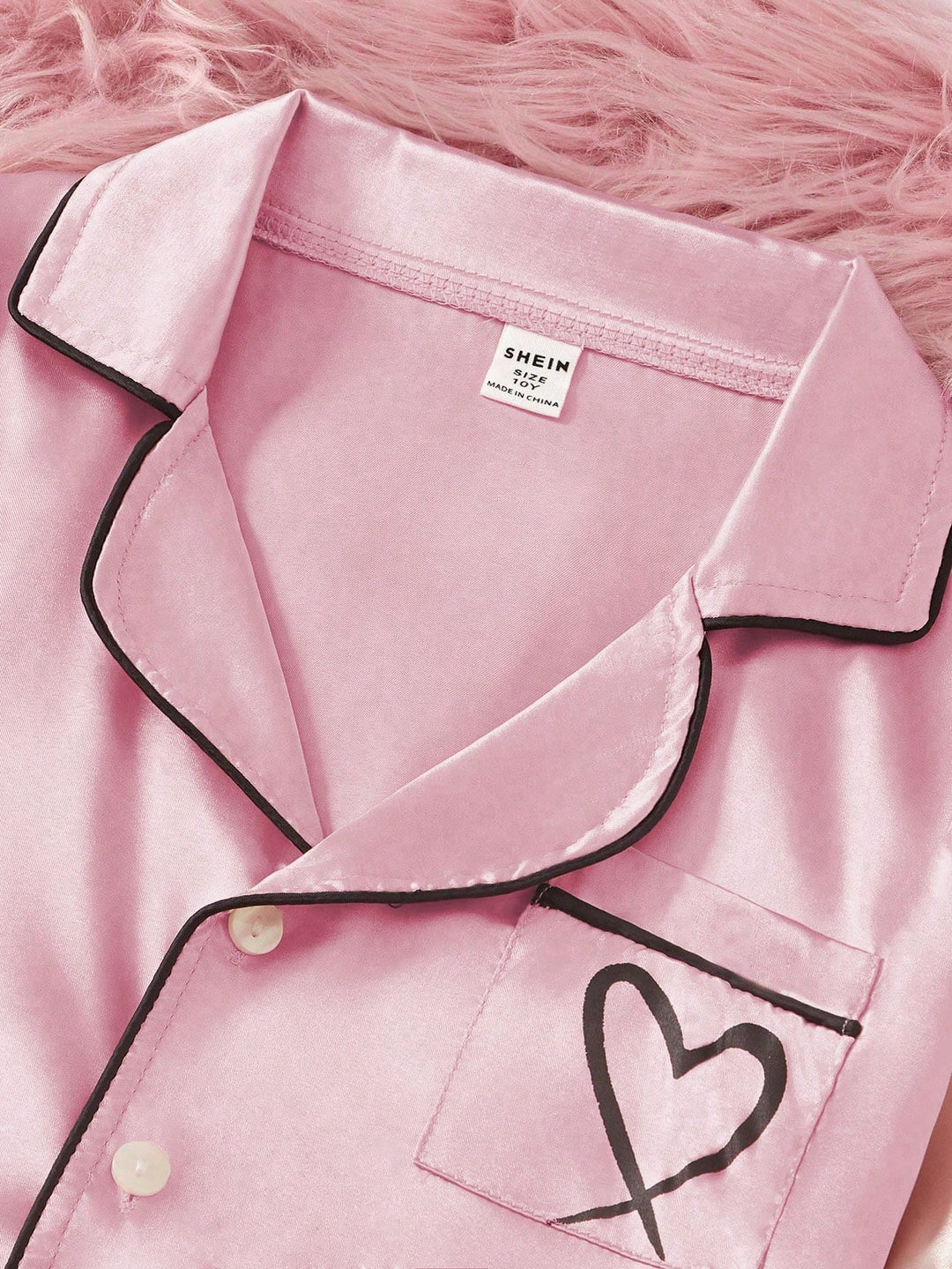 Compleu pijamale SHEIN, roz