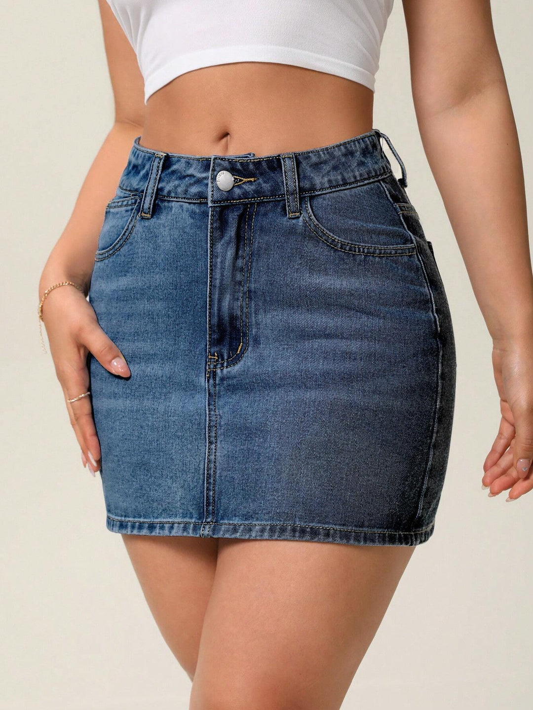 SHEIN miniszoknya, kék