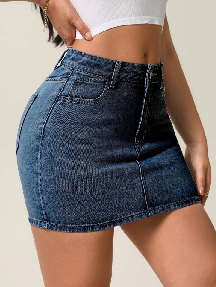 SHEIN miniszoknya, kék