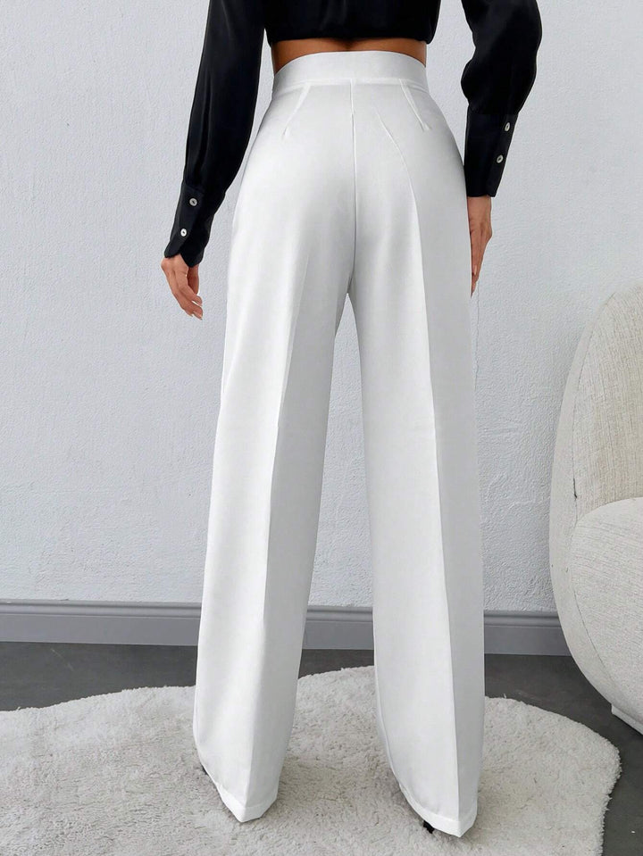 Pantaloni SHEIN, alb