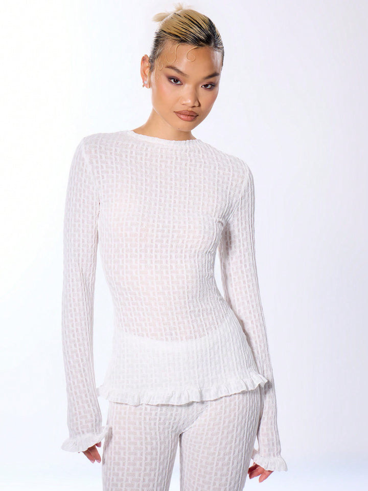 Top SHEIN, alb