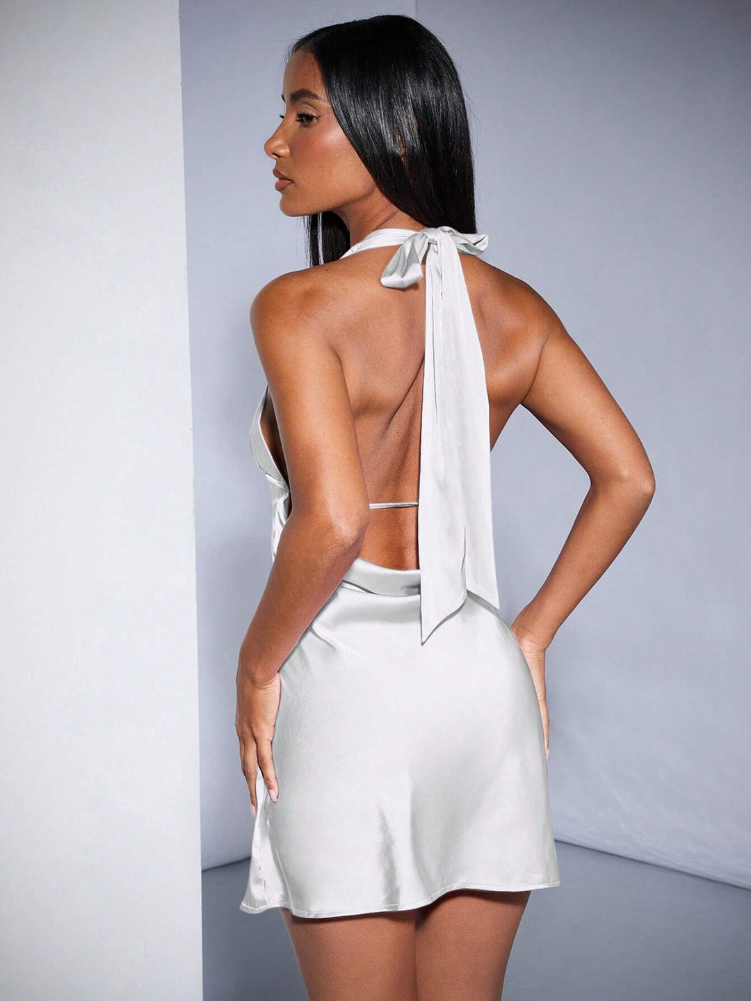 Rochie mini SHEIN, alb