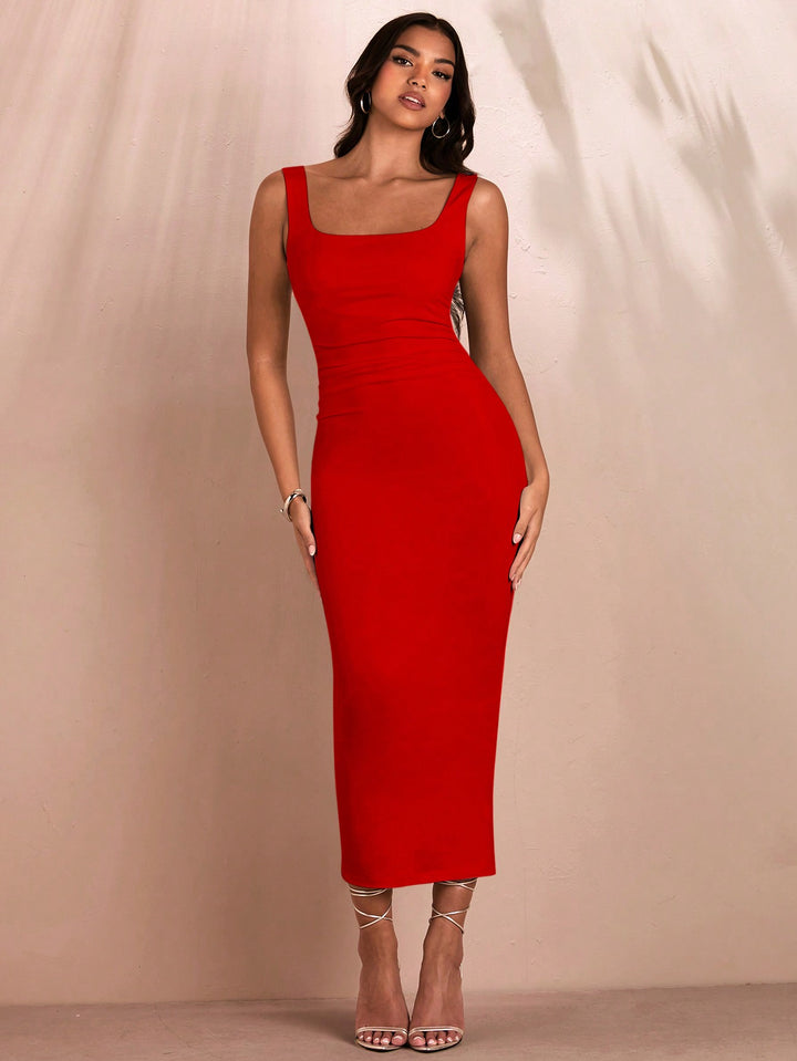 Rochie maxi SHEIN, roșu