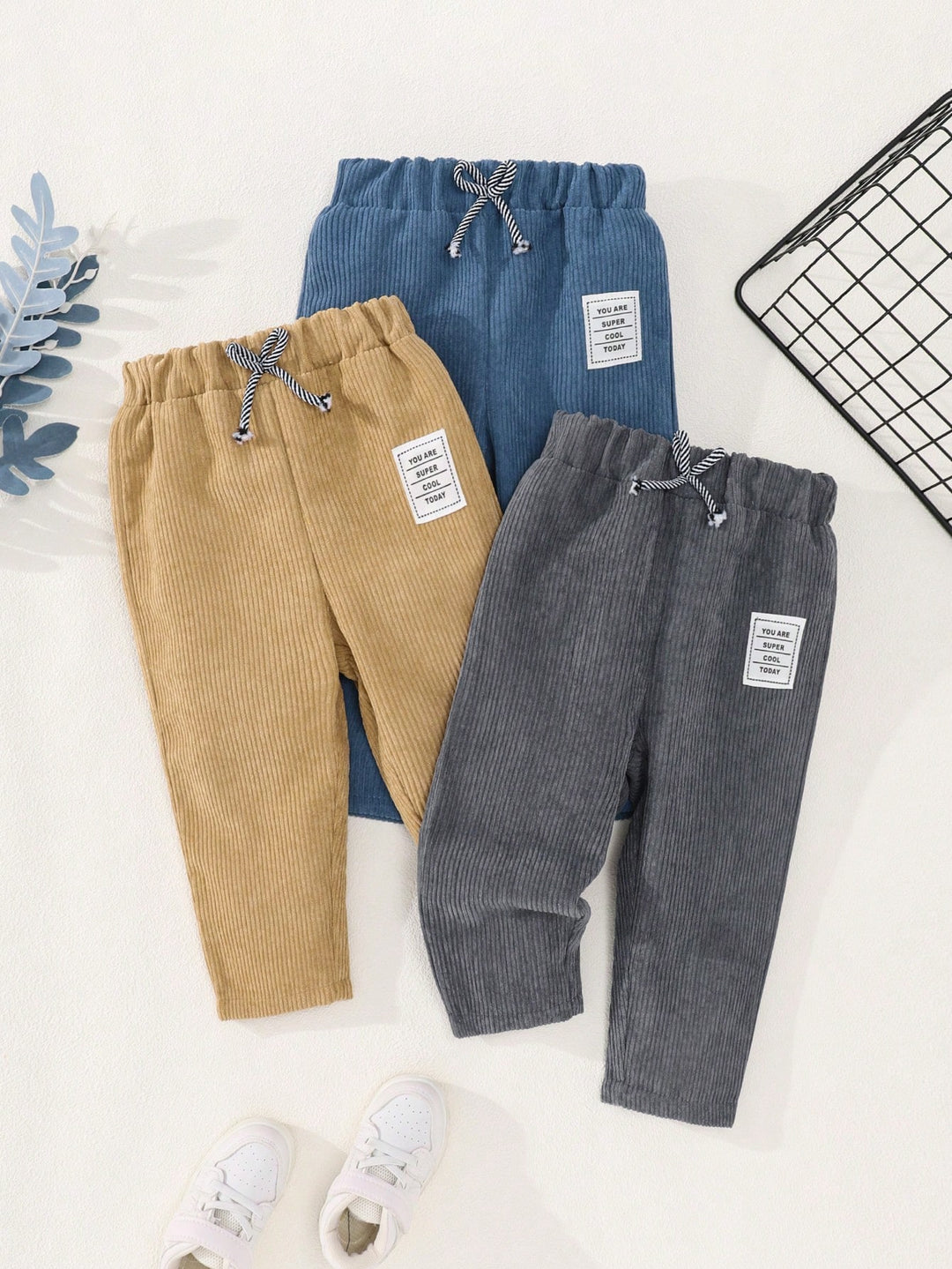 Pantalon corduroy casual SHEIN